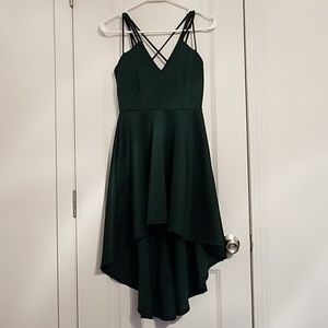 Emerald green dress